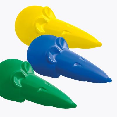Mouse-shaped wax crayons